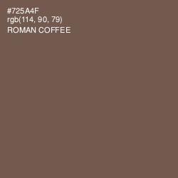 #725A4F - Roman Coffee Color Image